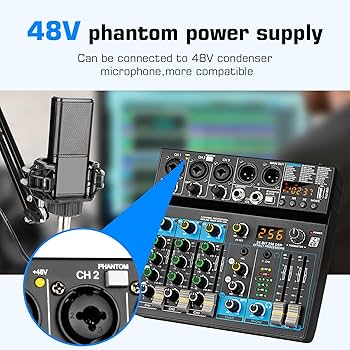 Amazon.com: Depusheng Professional Audio Mixer Digital FX